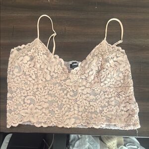 Express Lace Bralette in Soft Pink